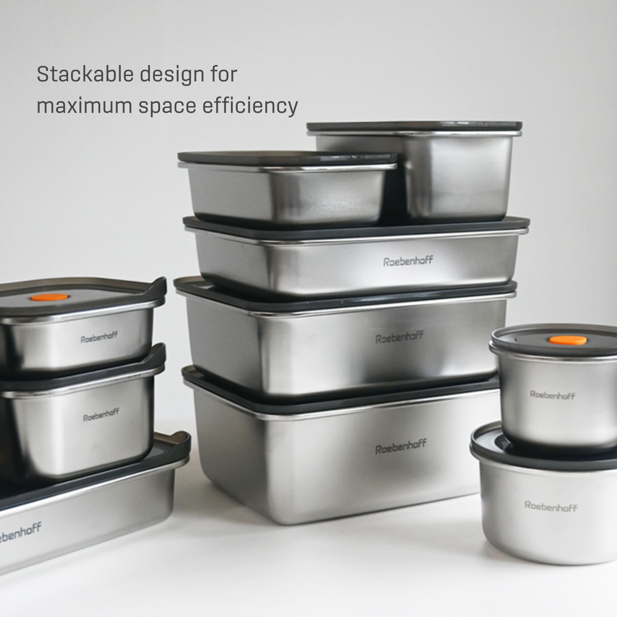 Roebenhoff 316 airtight food container 440ml (Round)