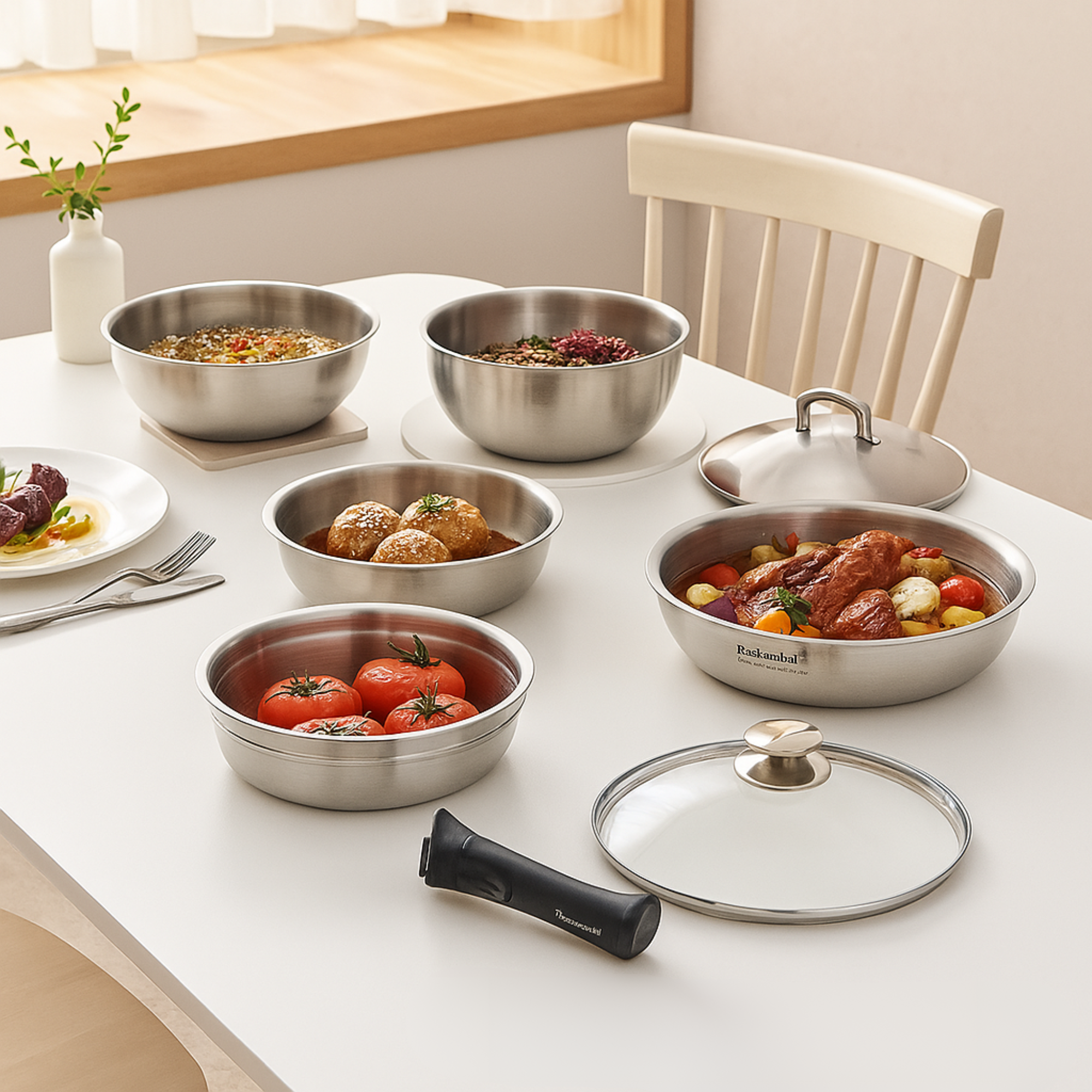 Roebenhoff - 316Ti Stainless Steel Saute Pan 22 cm