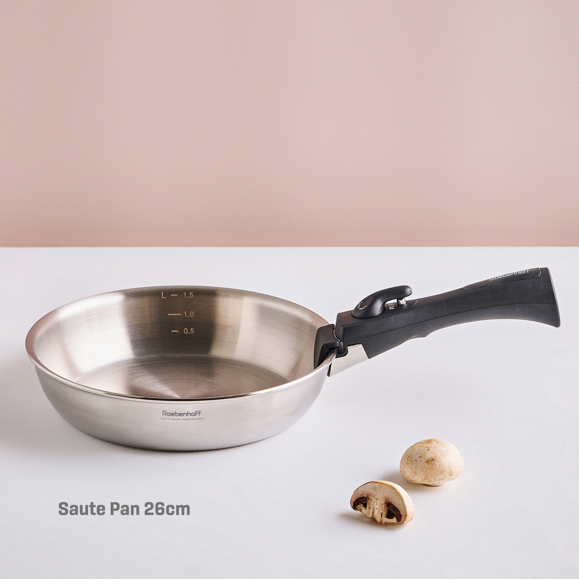 Roebenhoff - 316Ti Stainless Steel Saute Pan 26 cm