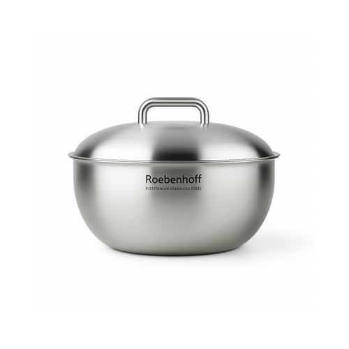 Roebenhoff - 316Ti Stainless Steel Wok 22 cm with lid