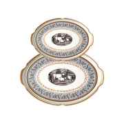 Cow 2P Set(Medium, Large) Marble, ABS